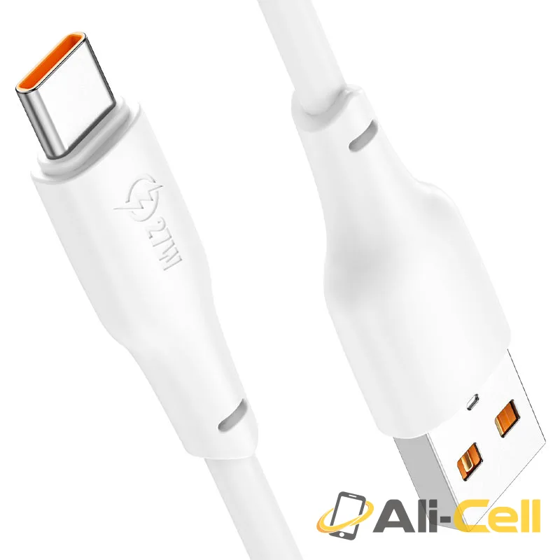 Cable USB to Type-C “X93 Force” 27W fast charge (X93 27w Usb Tc White, 1.0m) — 3
