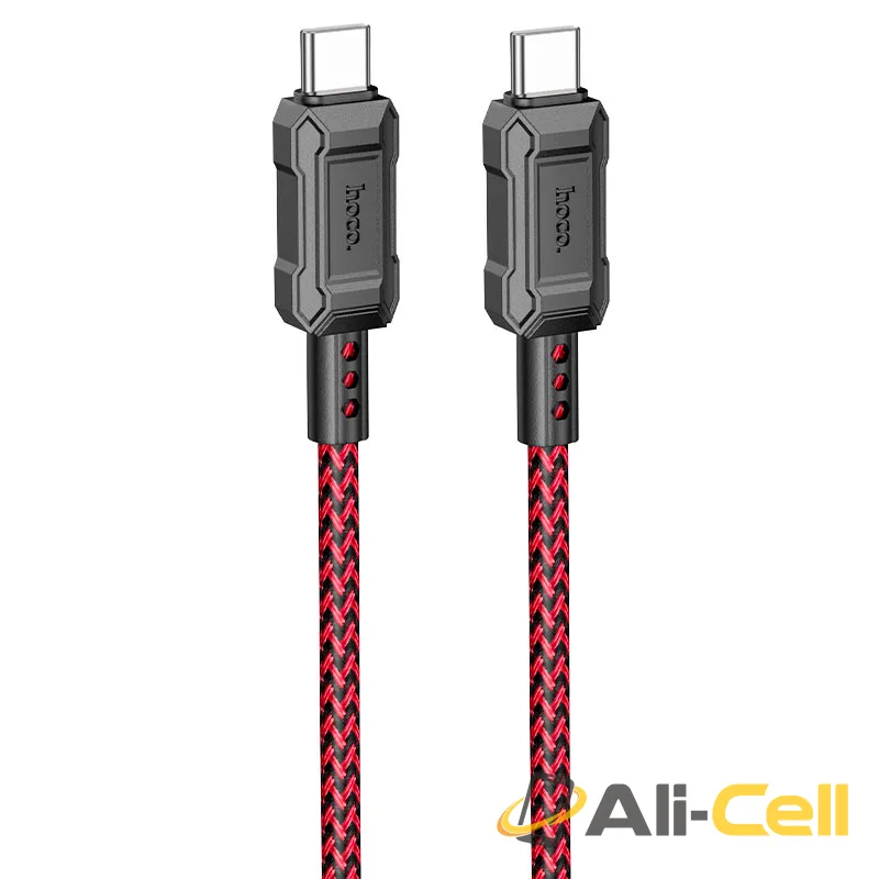 Cable Type-C to Type-C “X94 Leader” PD 60W fast charge (X94 60w Tc Tc Red, 1.0m)