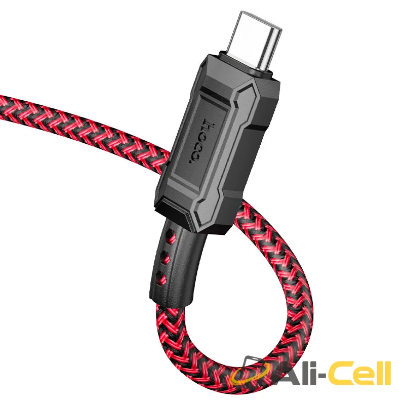 Cable Type-C to Type-C “X94 Leader” PD 60W fast charge (X94 60w Tc Tc Red, 1.0m) — 4