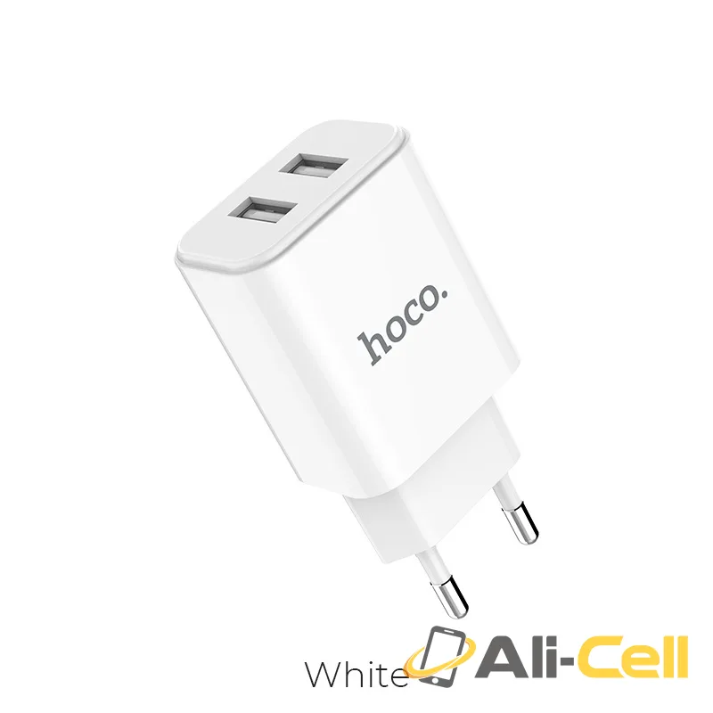 Wall charger “C62A Victoria” dual USB port EU set with cable (Single)