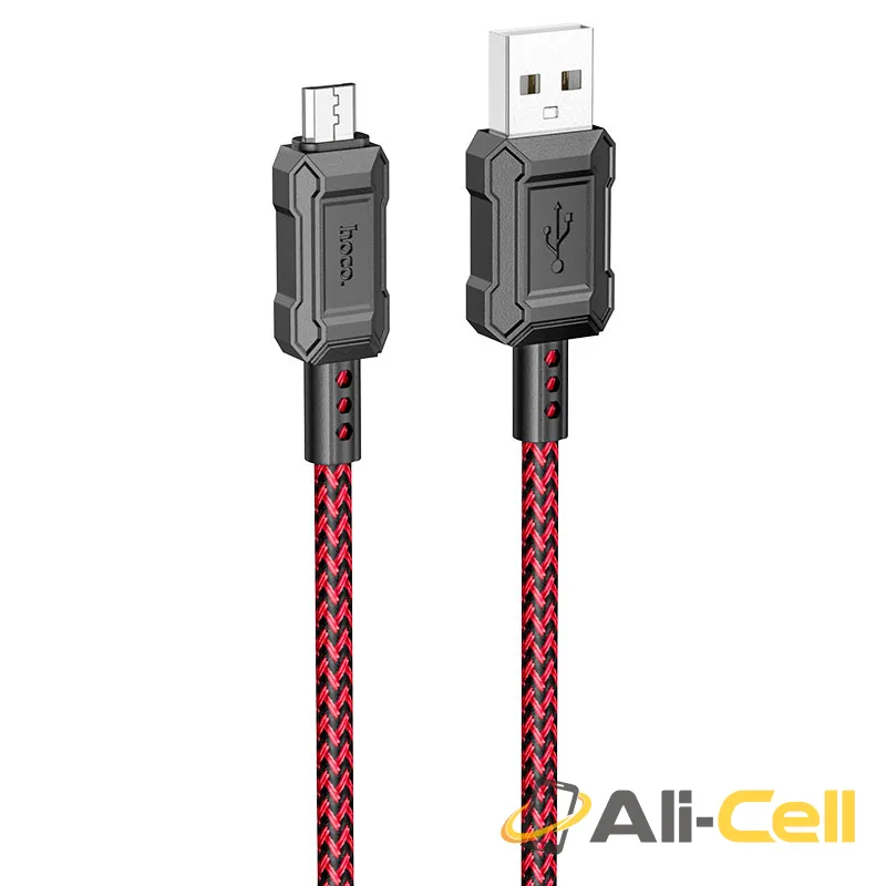 Cable USB to Micro-USB “X94 Leader” (X94 Usb Musb Red, 1.0m)