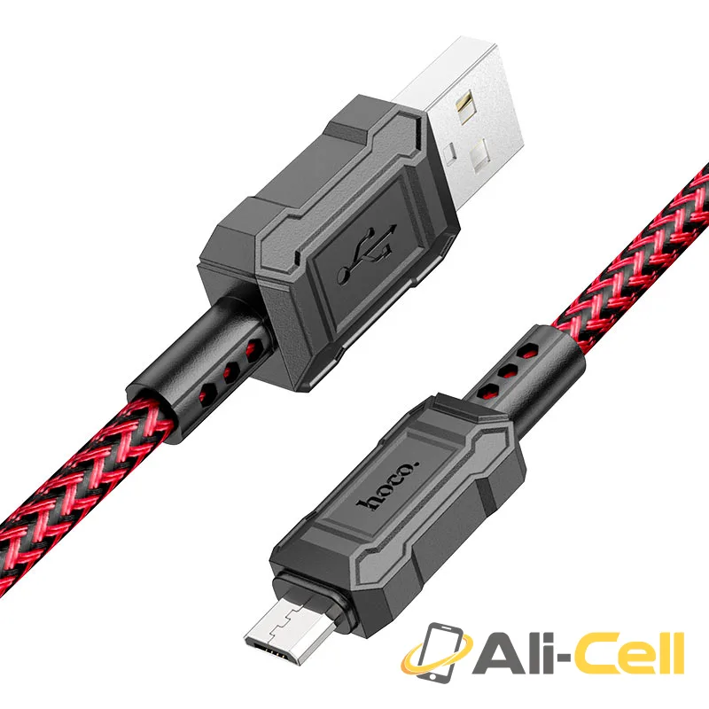 Cable USB to Micro-USB “X94 Leader” (X94 Usb Musb Red, 1.0m) — 2