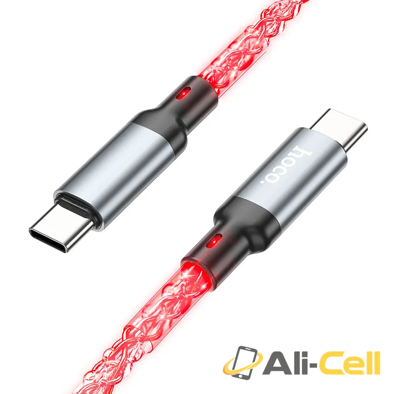 Cable Type-C to Type-C “U112 Shine” 60W fast charge (U112 60w Tc Tc Grey, 1.0m) — 3
