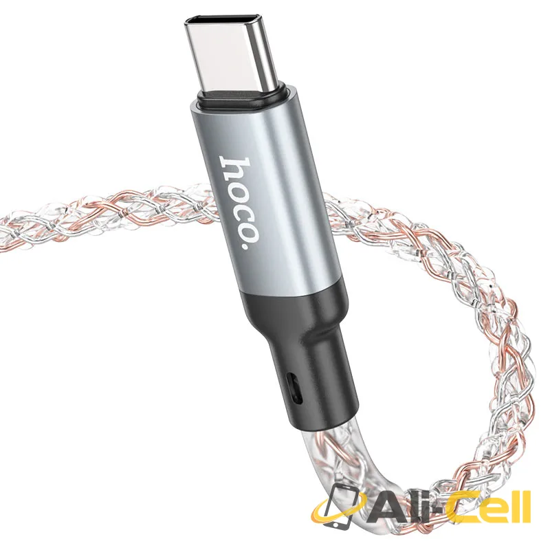 Cable Type-C to Type-C “U112 Shine” 60W fast charge (U112 60w Tc Tc Grey, 1.0m) — 4
