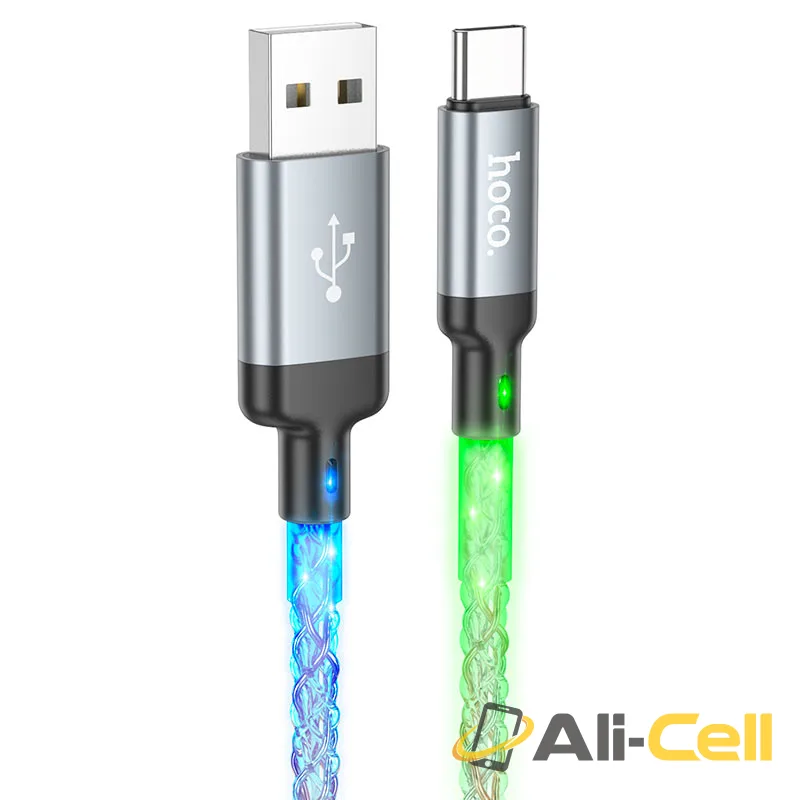 Cable USB to Type-C “U112 Shine” (U112 Usb Tc Grey, 1.0m)
