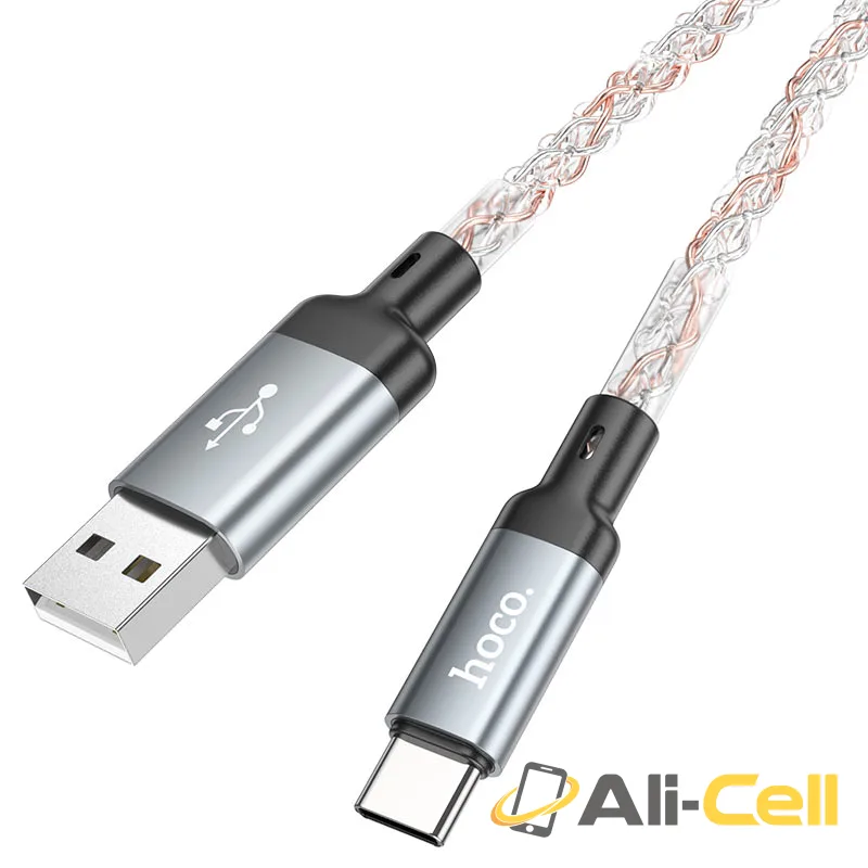 Cable USB to Type-C “U112 Shine” (U112 Usb Tc Grey, 1.0m) — 5
