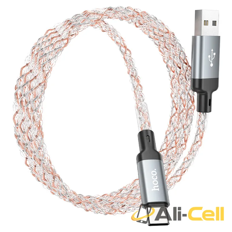 Cable USB to Type-C “U112 Shine” (U112 Usb Tc Grey, 1.0m) — 6
