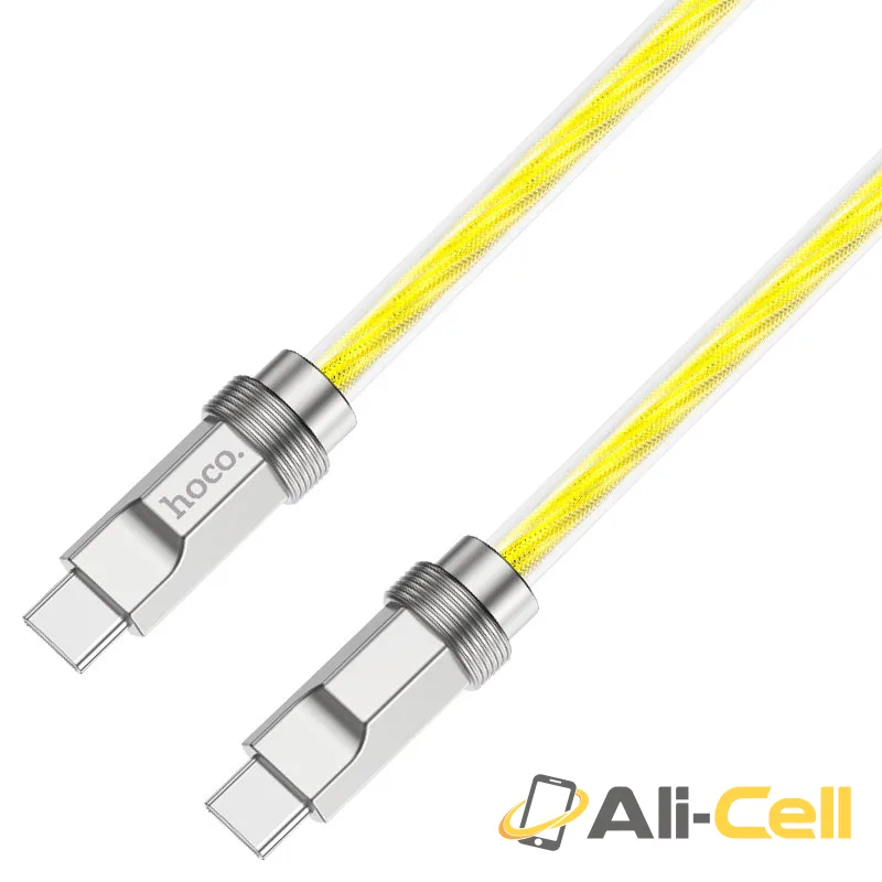 Cable Type-C to Type-C “U113 Solid” 100W fast charge (U113 100w Tc Tc Silver, 1.0m) — 4