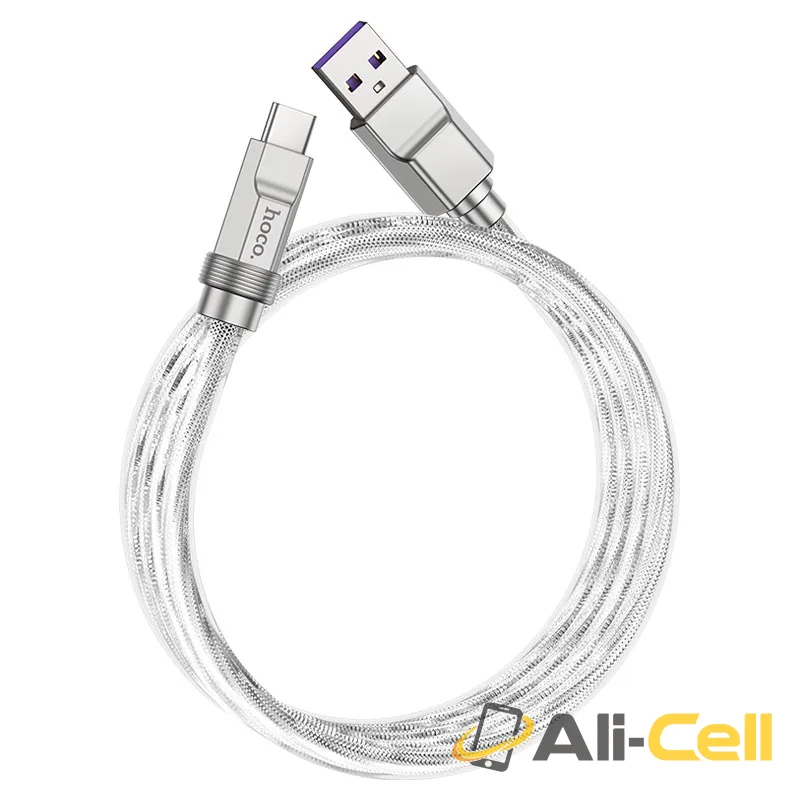 Cable USB to Type-C “U113 Solid” 100W fast charge (U113 100w Usb Tc Silver, 1.0m)