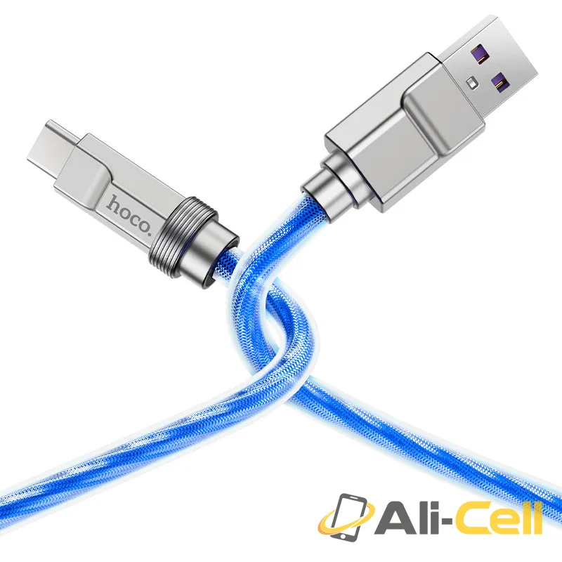 Cable USB to Type-C “U113 Solid” 100W fast charge (U113 100w Usb Tc Silver, 1.0m) — 3
