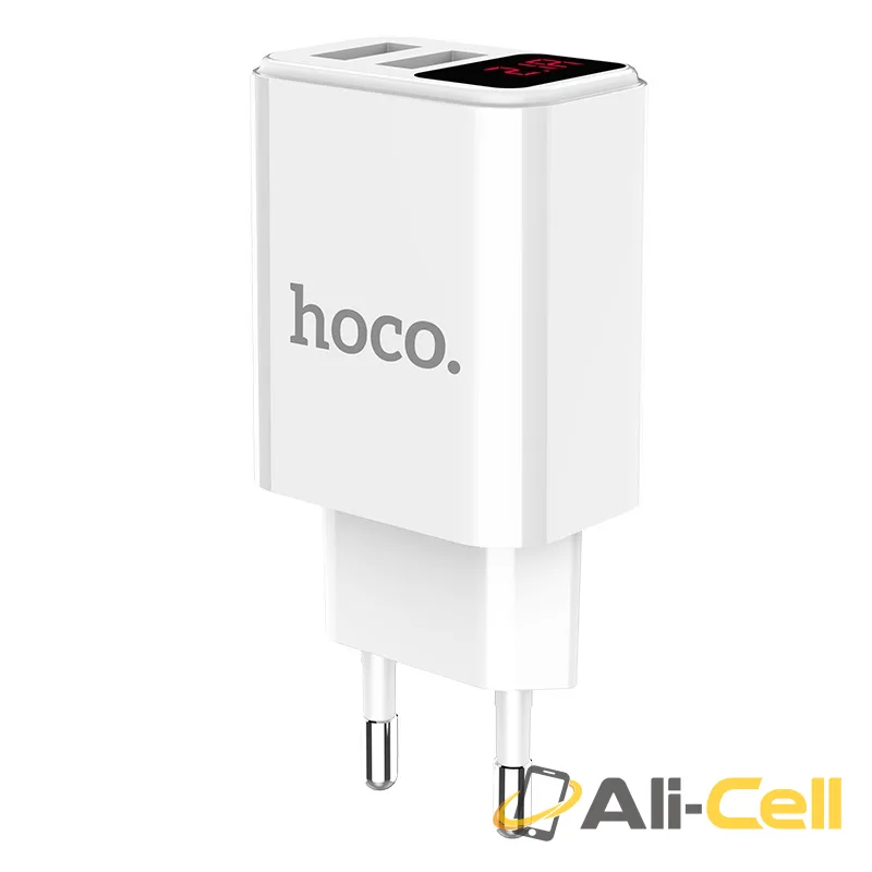 Wall charger “C63A Victoria” dual USB ports LED digital display EU — 2