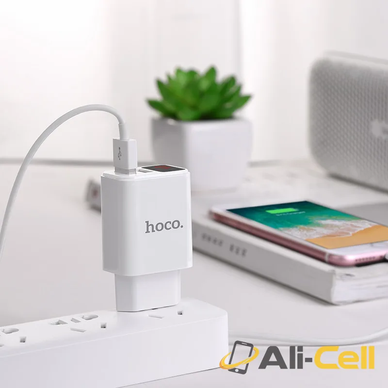Wall charger “C63A Victoria” dual USB ports LED digital display EU — 6