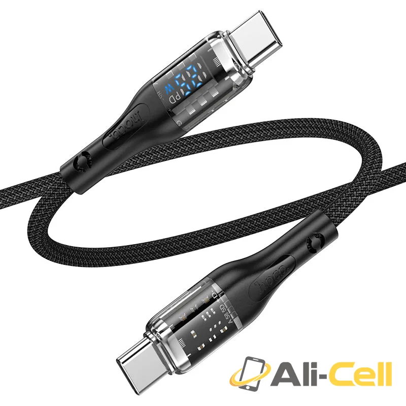Cable Type-C to Type-C “U115 Transparent Discovery Edition” 100W fast charge (U115 100w Tc Tc Grey, 1.2m) — 4