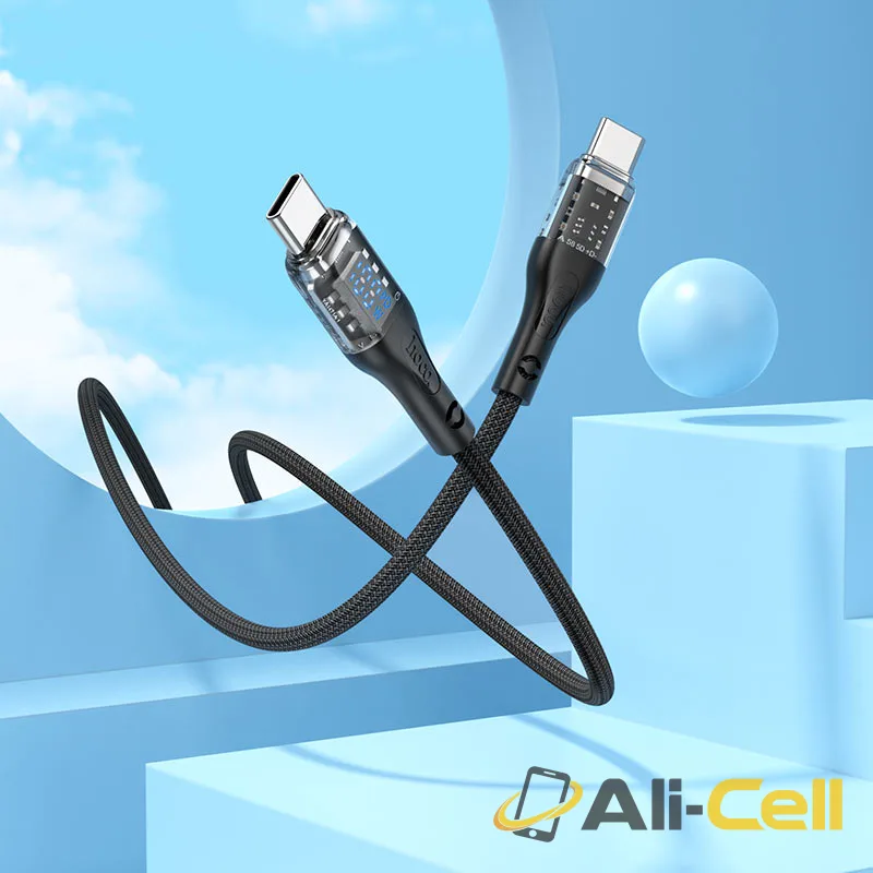 Cable Type-C to Type-C “U115 Transparent Discovery Edition” 100W fast charge (U115 100w Tc Tc Grey, 1.2m) — 8