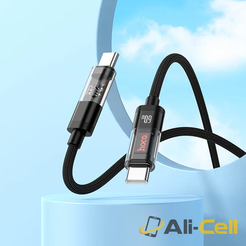 Cable Type-C to Type-C “U116 Transparent Discovery Edition” 60W fast charge (U116 60w Tc Tc Black, 1.2m) — 8