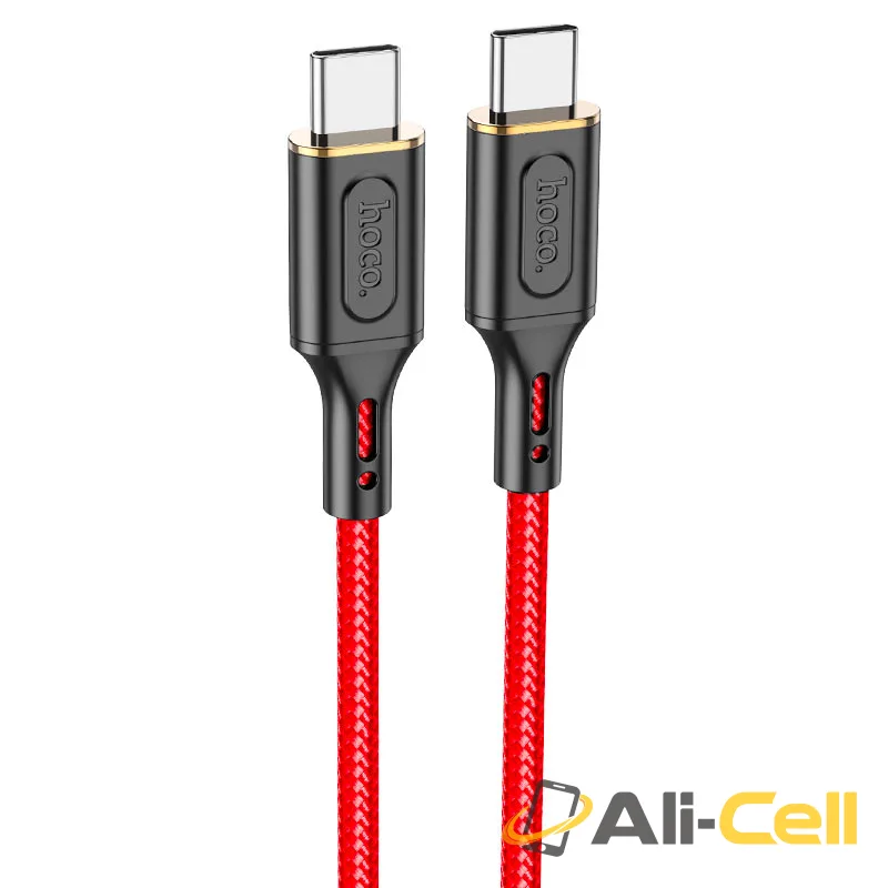 Cable Type-C to Type-C “X95 Goldentop” PD 60W fast charge (X95 60w Tc Tc Red, 1.0m)