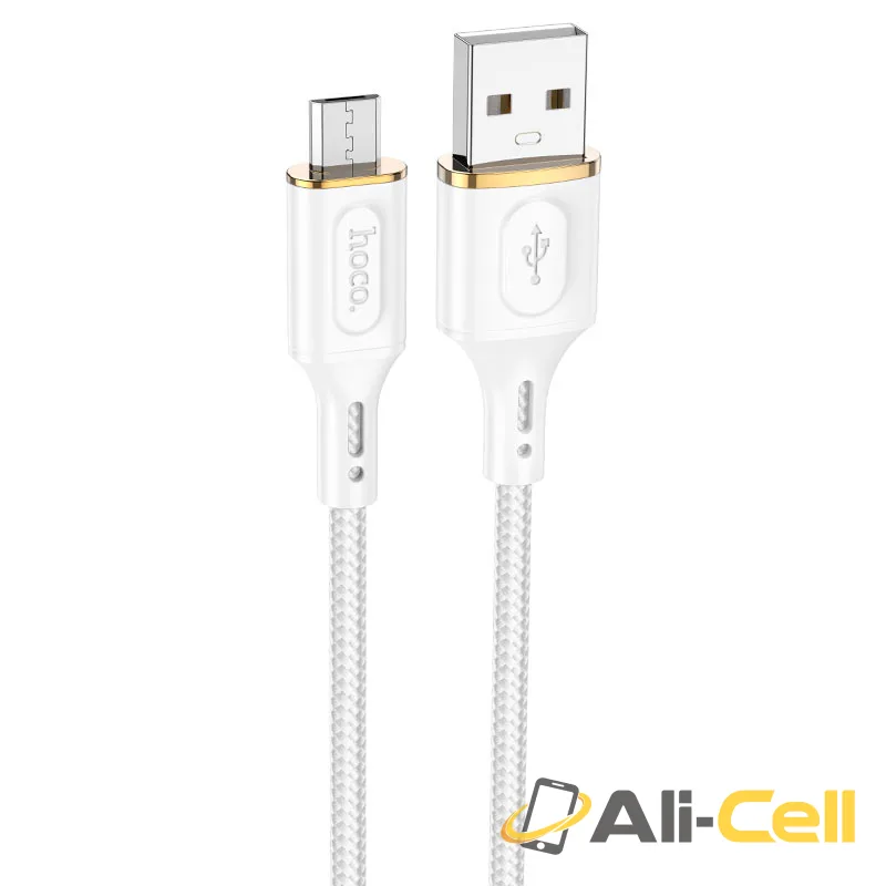 Cable USB to Micro-USB “X95 Goldentop” (X95 Usb Musb White, 1.0m)