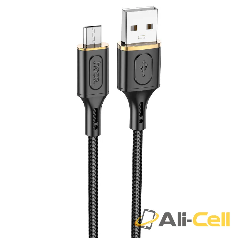 Cable USB to Micro-USB “X95 Goldentop” (X95 Usb Musb Black, 1.0m)