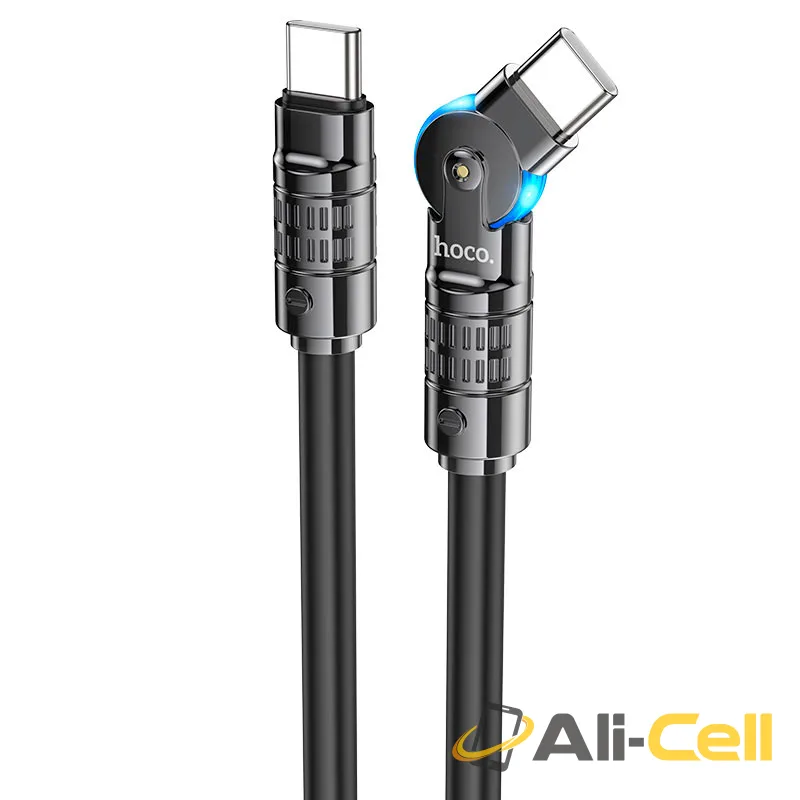 Cable Type-C to Type-C “U118 Triumph” 60W fast charge (U118 60w Tc Tc Black, 1.2m)