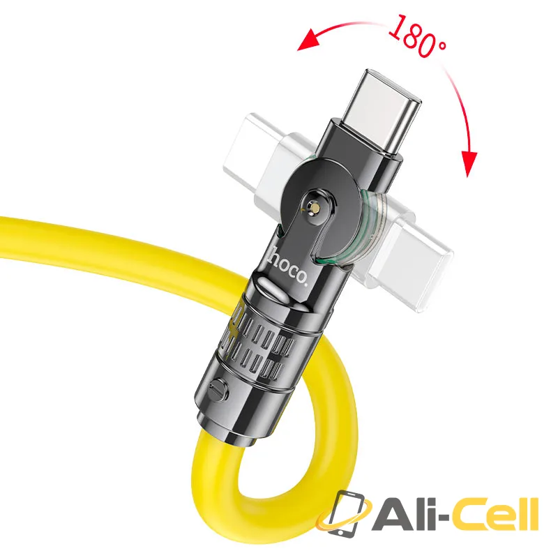 Cable Type-C to Type-C “U118 Triumph” 60W fast charge (U118 60w Tc Tc Black, 1.2m) — 4