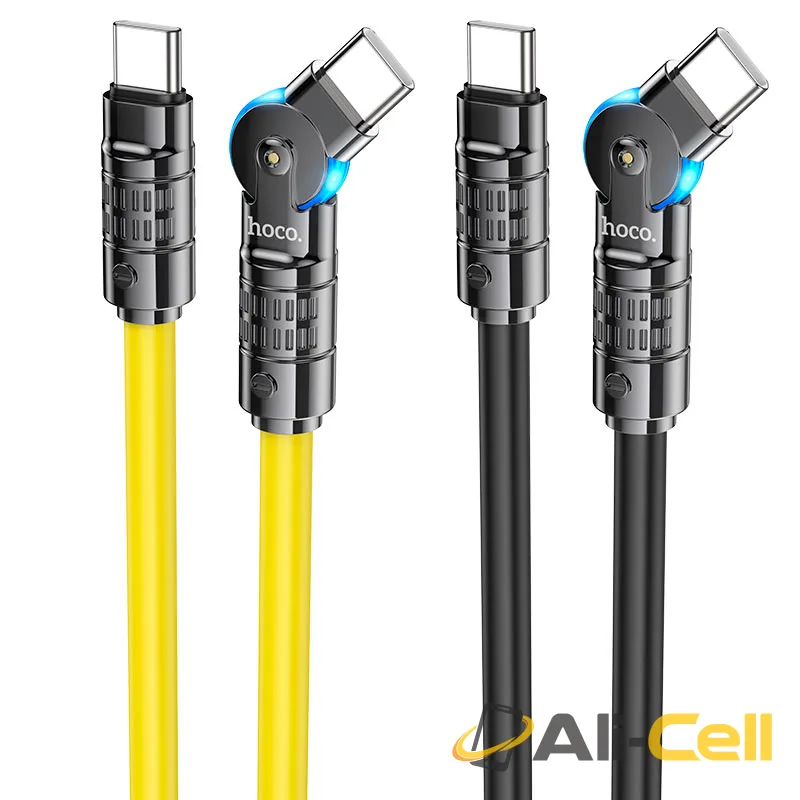 Cable Type-C to Type-C “U118 Triumph” 60W fast charge (U118 60w Tc Tc Black, 1.2m) — 6