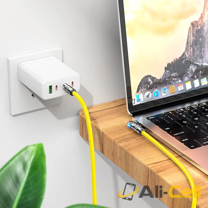 Cable Type-C to Type-C “U118 Triumph” 60W fast charge (U118 60w Tc Tc Black, 1.2m) — 7