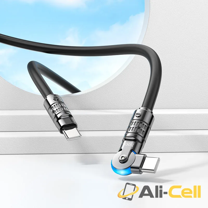 Cable Type-C to Type-C “U118 Triumph” 60W fast charge (U118 60w Tc Tc Black, 1.2m) — 8