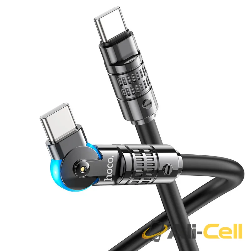 Cable Type-C to Type-C “U118 Triumph” 60W fast charge (U118 60w Tc Tc Yellow, 1.2m) — 2