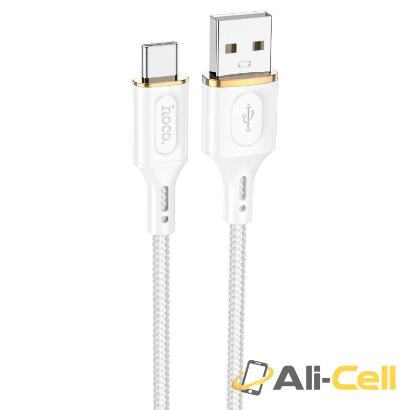 Cable USB to Type-C “X95 Goldentop” (X95 Usb Tc White, 1.0m)