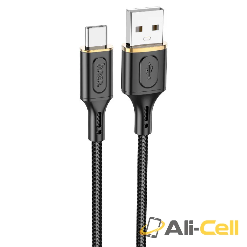 Cable USB to Type-C “X95 Goldentop” (X95 Usb Tc Black, 1.0m)