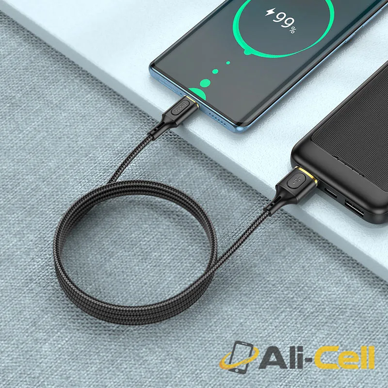 Cable USB to Type-C “X95 Goldentop” (X95 Usb Tc Black, 1.0m) — 7