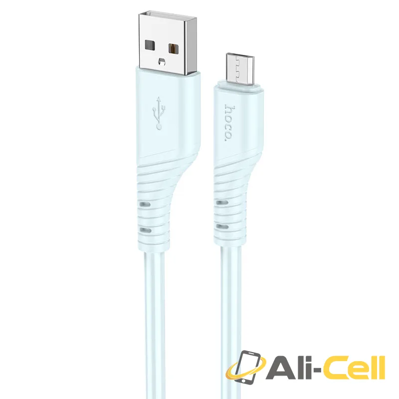 Cable USB to Micro-USB “X97 Crystal color” (X97 Usb Musb Light Blue, 1.0m)