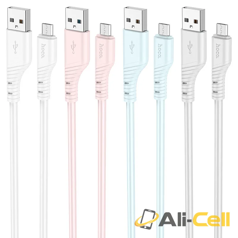 Cable USB to Micro-USB “X97 Crystal color” (X97 Usb Musb Light Blue, 1.0m) — 5