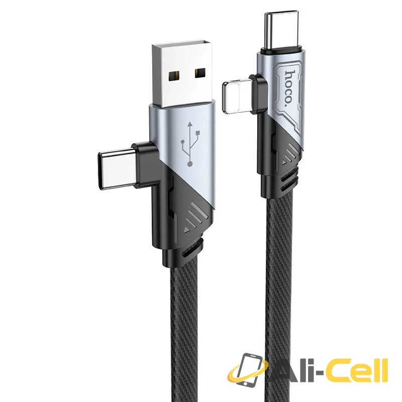 Cable 4-in-1 “U119 Machine” (U119 4in1 Black, 1.2m)