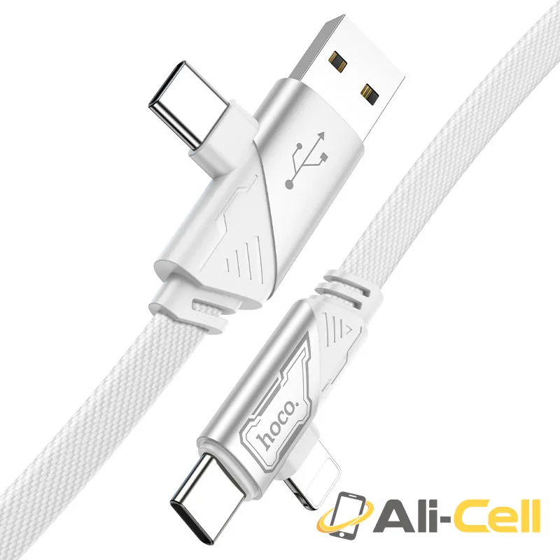 Cable 4-in-1 “U119 Machine” (U119 4in1 Black, 1.2m) — 2