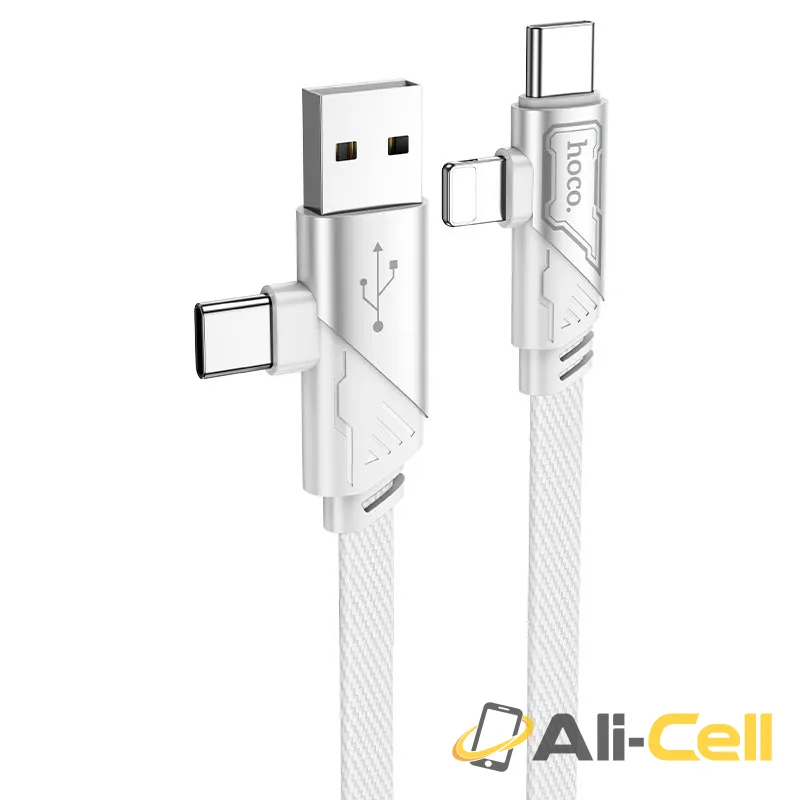 Cable 4-in-1 “U119 Machine” (U119 4in1 Grey, 1.2m)