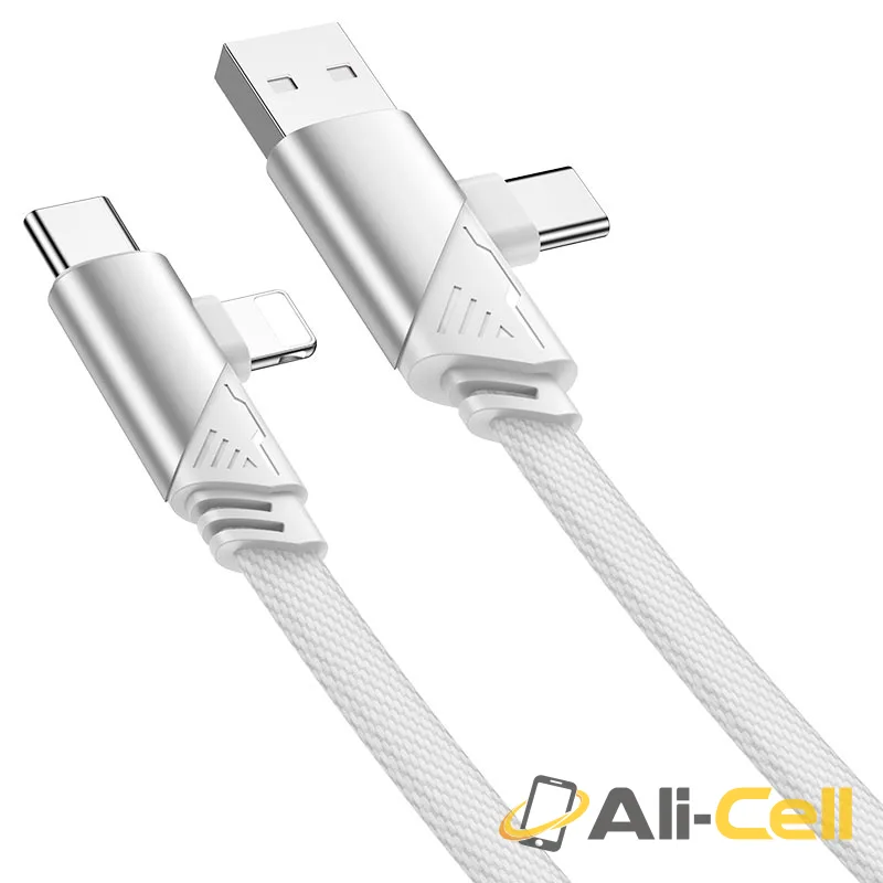 Cable 4-in-1 “U119 Machine” (U119 4in1 Grey, 1.2m) — 4