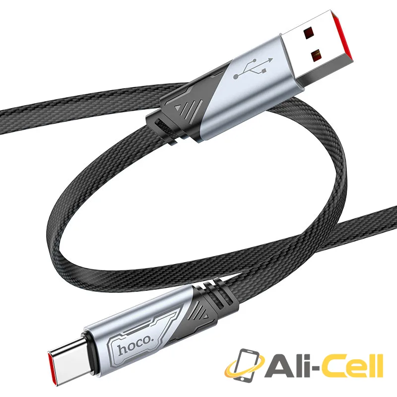 Cable USB to Type-C “U119 Machine” 5A fast charge (U119 5a Usb Tc Black, 1.2m) — 2