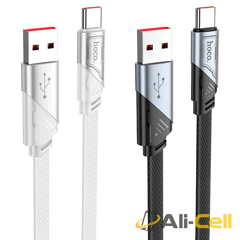 Cable USB to Type-C “U119 Machine” 5A fast charge (U119 5a Usb Tc Grey, 1.2m) — 6
