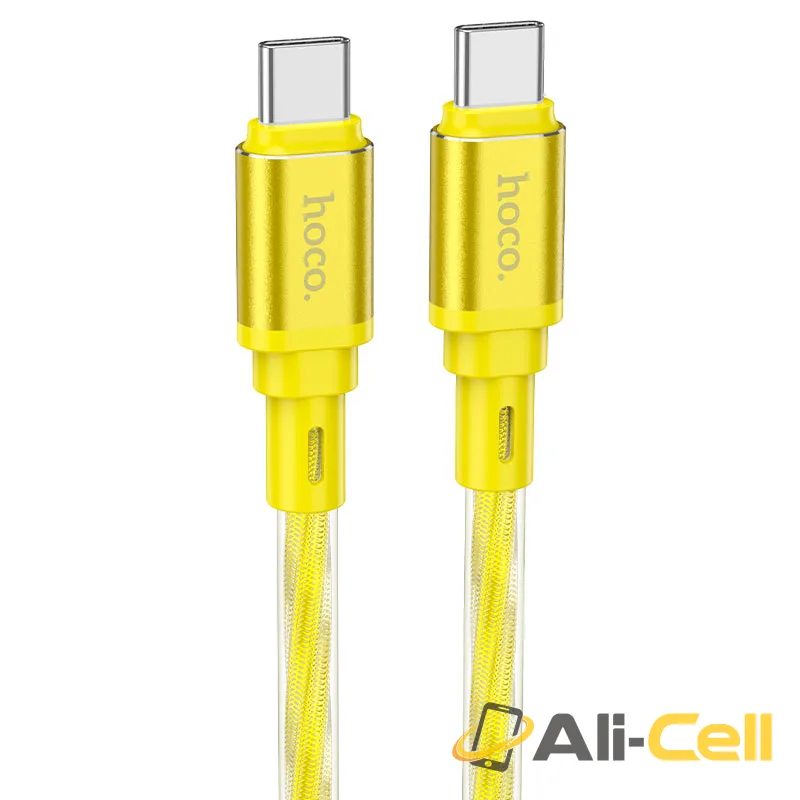 Cable Type-C to Type-C “X98 Crystal ice” PD 60W fast charge (X98 60w Tc Tc Gold, 1.0m)