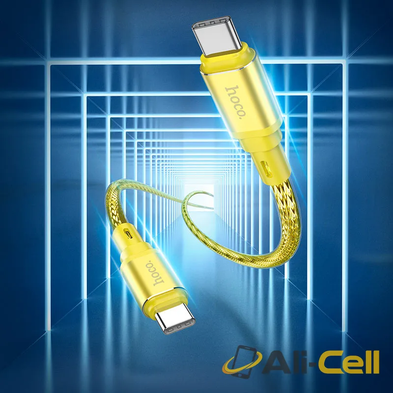 Cable Type-C to Type-C “X98 Crystal ice” PD 60W fast charge (X98 60w Tc Tc Silver, 1.0m) — 8