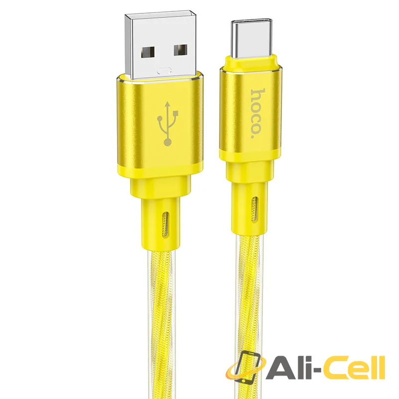 Cable USB to Type-C “X98 Crystal ice” (X98 Usb Tc Gold, 1.0m)
