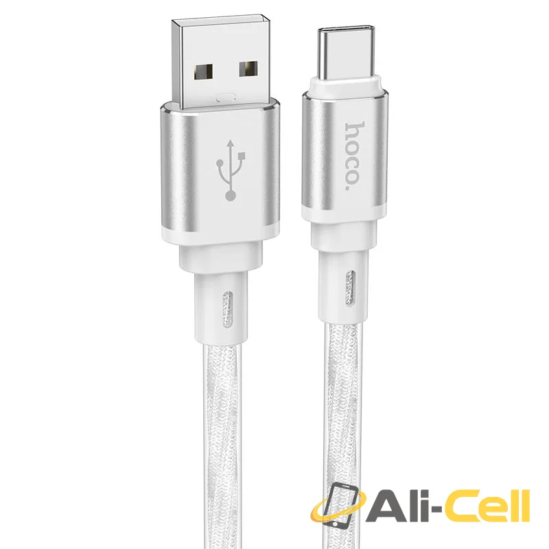 Cable USB to Type-C “X98 Crystal ice” (X98 Usb Tc Silver, 1.0m)