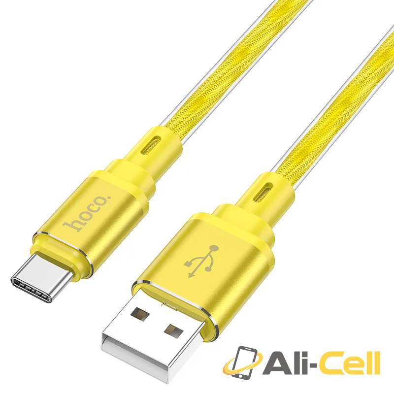 Cable USB to Type-C “X98 Crystal ice” (X98 Usb Tc Silver, 1.0m) — 2