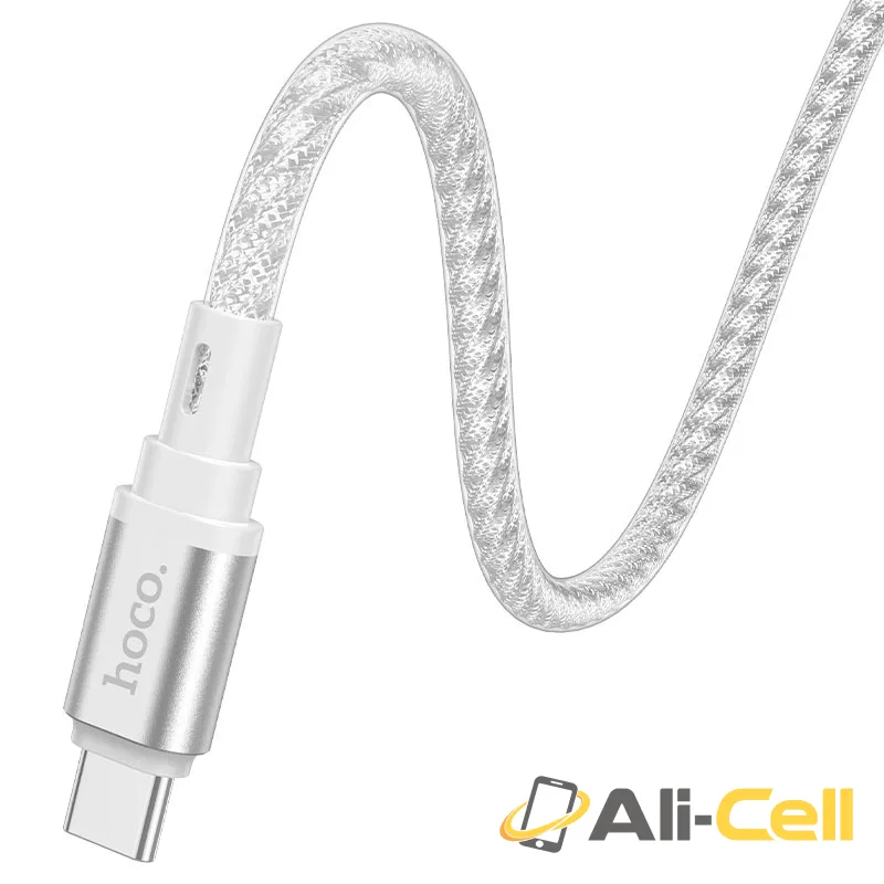 Cable USB to Type-C “X98 Crystal ice” (X98 Usb Tc Silver, 1.0m) — 5