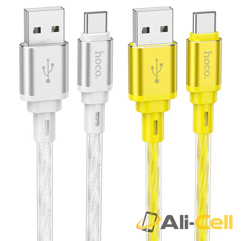 Cable USB to Type-C “X98 Crystal ice” (X98 Usb Tc Silver, 1.0m) — 6