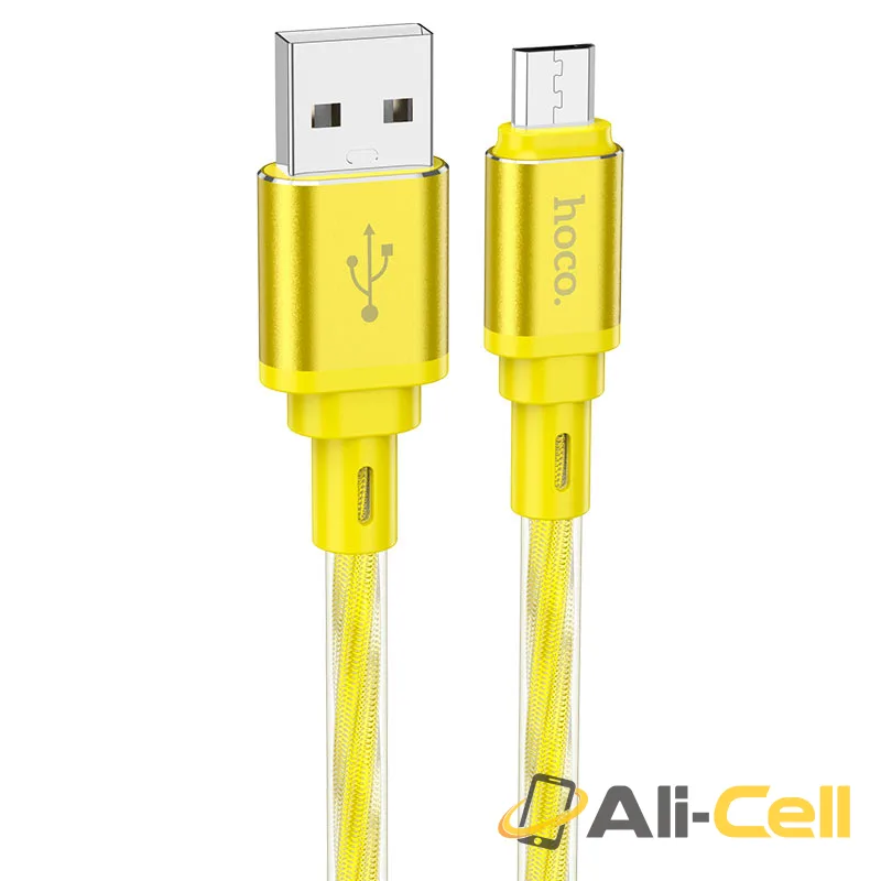 Cable USB to Micro-USB “X98 Crystal ice” (X98 Usb Musb Gold, 1.0m)