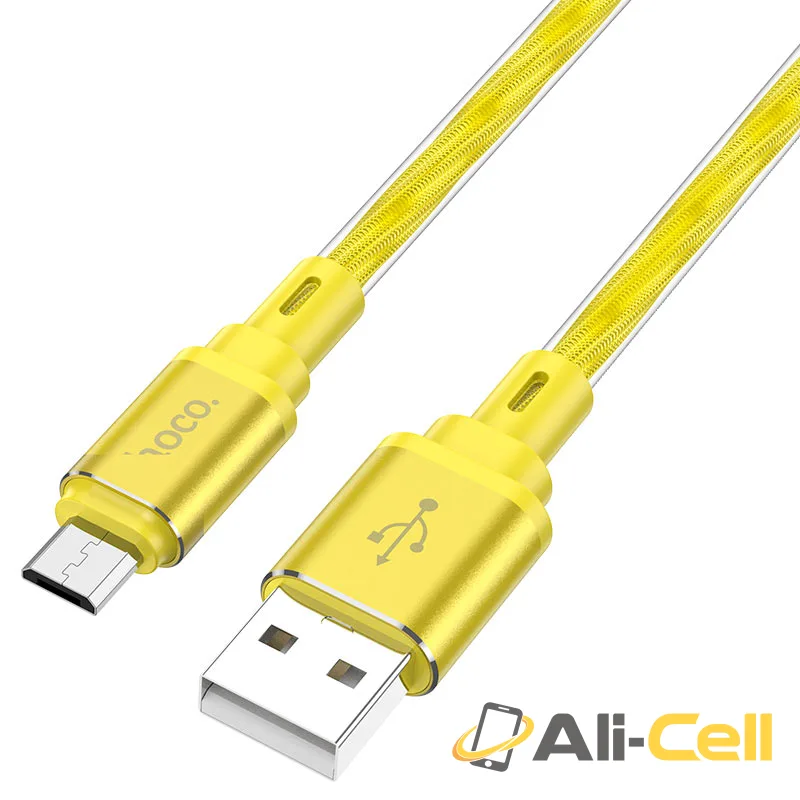 Cable USB to Micro-USB “X98 Crystal ice” (X98 Usb Musb Silver, 1.0m) — 3