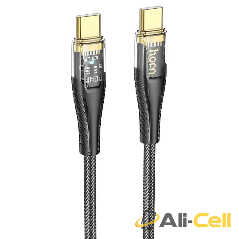 Cable Type-C to Type-C “U121 Gold standard” 60W fast charge (U121 60w Tc Tc Black, 1.2m)
