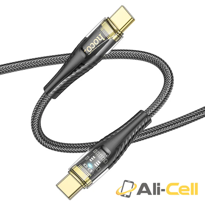 Cable Type-C to Type-C “U121 Gold standard” 60W fast charge (U121 60w Tc Tc Black, 1.2m) — 4